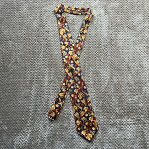Tuttle Golf Collection Silk Tie Men's Brown Autumn Theme 57" Necktie